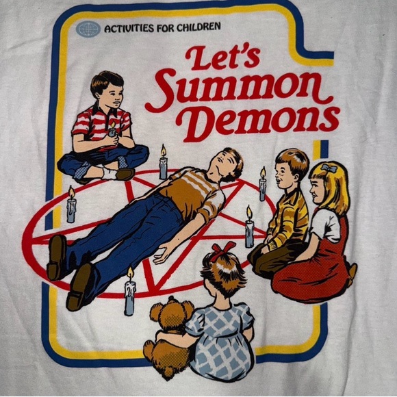 Let's Summon Demons Graphic Tee - Picture 1 of 4